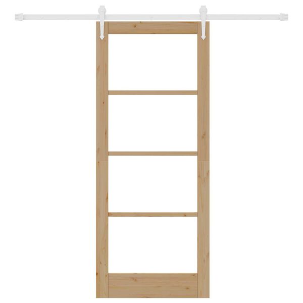 vidaXL Porte coulissante Naturel 83 x 202 cm