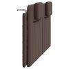 vidaXL Coussin de t&ecirc;te de lit Viana marron 160 cm similicuir