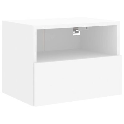 vidaXL Meubles TV muraux 2 pcs blanc 40x30x30 cm bois d'ingénierie