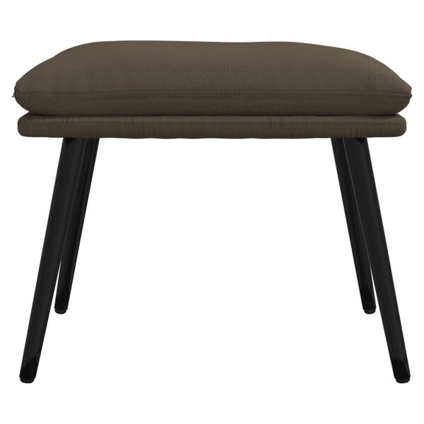 vidaXL Repose-pied Gris fonc&eacute; 45x30x35 cm Tissu microfibre