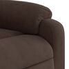 vidaXL Fauteuil inclinable marron tissu microfibre