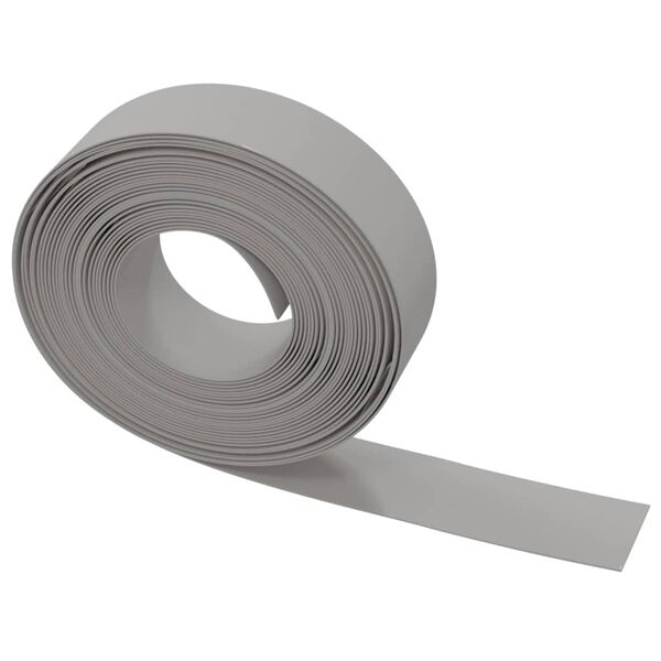 vidaXL Bordures de jardin 3 pcs gris 10 m 15 cm poly&eacute;thyl&egrave;ne