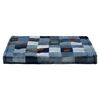 vidaXL Coussins de canap&eacute; palette lot de 2 Bleu Patchwork en denim