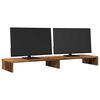 vidaXL Support de moniteur vieux bois 100x27x10 cm bois d'ing&eacute;nierie