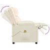 vidaXL Fauteuil de massage Crème Similicuir