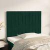 vidaXL T&ecirc;te de lit Vert fonc&eacute; 100x5x118/128 cm Velours