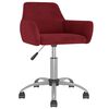 vidaXL Chaises pivotantes &agrave; manger lot de 2 Rouge bordeaux Velours