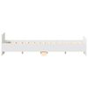 vidaXL Cadre de lit sans matelas blanc 140x190 cm
