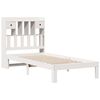 vidaXL Lit biblioth&egrave;que sans matelas blanc 90x190cm bois de pin massif