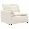 vidaXL Module central de canap&eacute; modulable avec coussins beige 100 cm