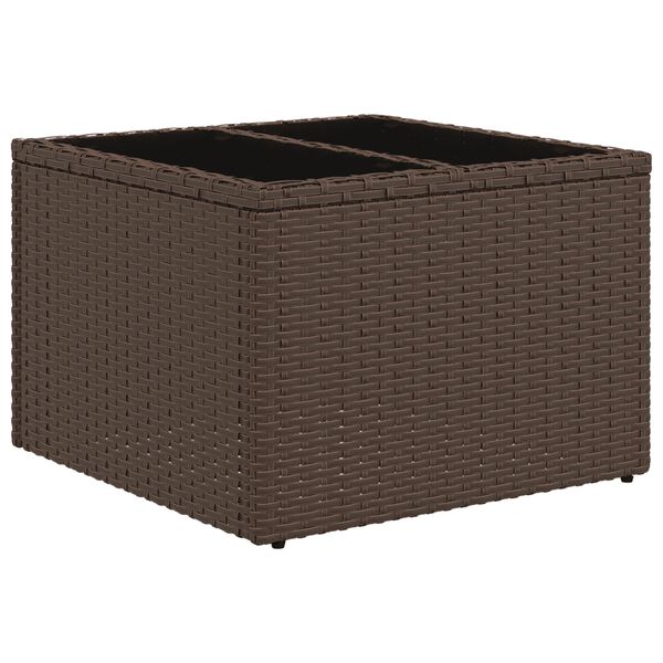 vidaXL Salon de jardin et coussins 11 pcs marron r&eacute;sine tress&eacute;e