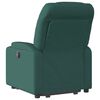vidaXL Fauteuil inclinable électrique vert foncé tissu