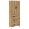 vidaXL Haut Armoire 2 pcs Ch&ecirc;ne artisanal 69,5 x 34 x 180 cm