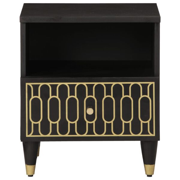 vidaXL Tables de chevet 2 pcs 40x33x46 cm Bois de manguier solide