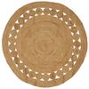 vidaXL Tapis de surface Naturel &Oslash; 180 cm Jute