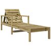 vidaXL Chaise longue 199,5x62x55 cm bois de pin imprégné