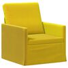 vidaXL Canap&eacute; simple Jaune 70 x 81 x 82 cm Velours (V)