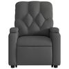 vidaXL Fauteuil inclinable de massage électrique Gris foncé Tissu