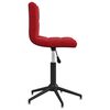 vidaXL Chaises pivotantes &agrave; manger lot de 2 Rouge bordeaux Velours