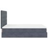 vidaXL Cadre de lit ottoman avec matelas gris fonc&eacute; 140x190 cm velours