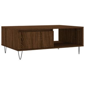 vidaXL Table basse ch&ecirc;ne marron 90x60x35 cm bois d'ing&eacute;nierie