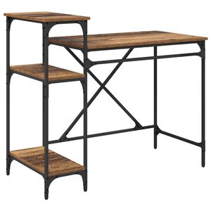 vidaXL Bureau Bois Ancien Bois d'ing&eacute;nierie 105 x 50 x 90 cm