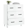 vidaXL Buffet Blanc brillant 69,5x34x90 cm Bois d'ingénierie
