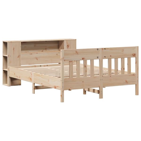 vidaXL Lit biblioth&egrave;que sans matelas 160x200 cm bois massif de pin
