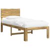 vidaXL Cadre de lit simple avec t&ecirc;te de lit ROSTOCK Blanc 100 x 200 cm