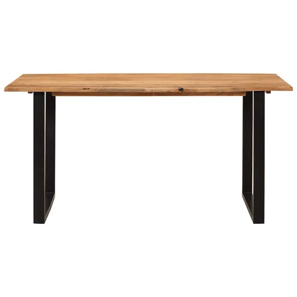 vidaXL Table de salle &agrave; manger 154x80x76 cm Bois d'acacia solide