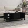 vidaXL Table basse noir 102x50x40 cm bois d'ing&eacute;nierie
