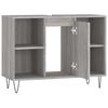 vidaXL Armoire salle de bain sonoma gris 80x33x60 cm bois d'ing&eacute;nierie