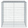 vidaXL Panier gabion avec couvercle 100x100x100 cm fer galvanisé