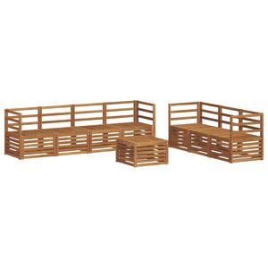 vidaXL Ensembles de canap&eacute;s 8 pc Naturel Bois d'Acacia Massif