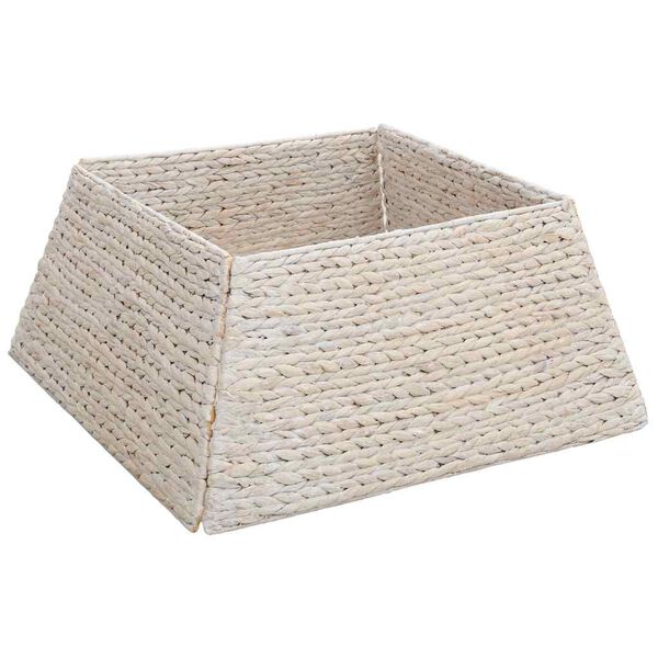 vidaXL Collier de sapin de No&euml;l Blanc 60 x 60 x 28 cm Jacinthe d'eau