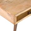 vidaXL Table basse avec tiroirs Bois de manguier massif 105x55x41 cm