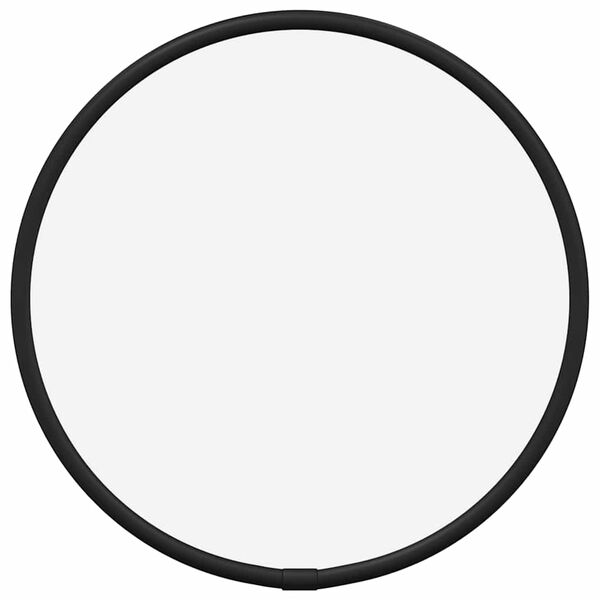 vidaXL Miroir mural Noir Ø 20 cm Rond