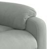 vidaXL Fauteuil inclinable de massage gris clair velours