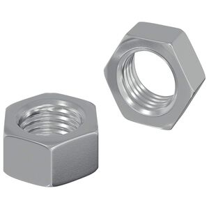 vidaXL &Eacute;crou Hexagonal 2 pc Argent&eacute; M6 M&eacute;tал