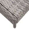 vidaXL Salon de jardin 5 pcs avec coussins résine tressée gris