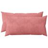 vidaXL Coussin avec oreiller HEERLEN 2 pi&egrave;ces Rose Velours