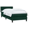 vidaXL Sommier &agrave; lattes de lit et matelas vert fonc&eacute; 90x220 cm velours
