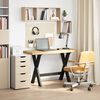 vidaXL Bureau NOAIN pieds en forme de X 120x50x75 cm bois massif pin