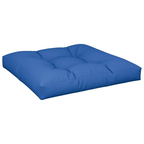 vidaXL Coussins de palette lot de 2 bleu royal tissu
