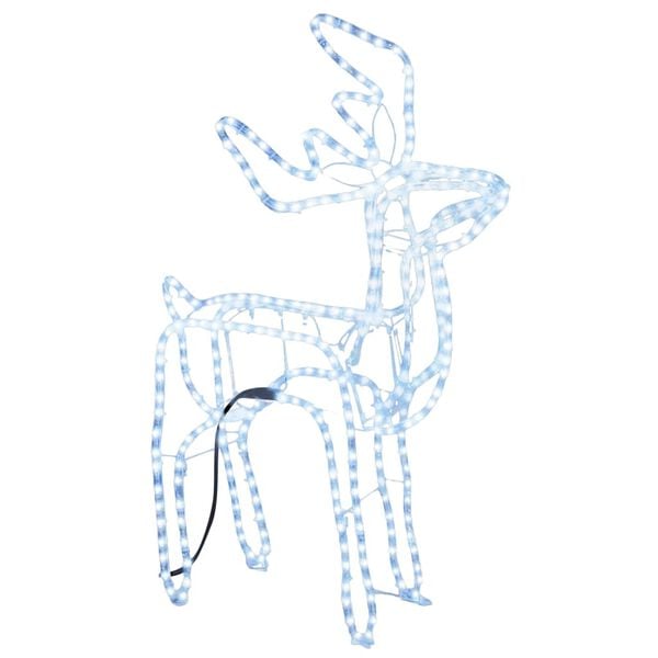 vidaXL Renne de Noël Blanc froid 76x42x87 cm