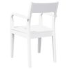 vidaXL Chaises à manger 2 pcs blanc bois massif caoutchouc