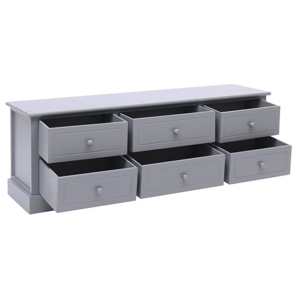 vidaXL Banc d'entr&eacute;e Gris fonc&eacute; 115x30x40 cm Bois