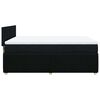 vidaXL Sommier &agrave; lattes de lit avec matelas Noir 140x190 cm Tissu