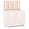 vidaXL Panier &agrave; linge blanc 88,5x44x76 cm Bois massif de pin