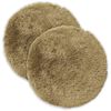 vidaXL Coussin 2 pc HEERLEN Gris clair &Oslash; 30 cm Fleece PV
